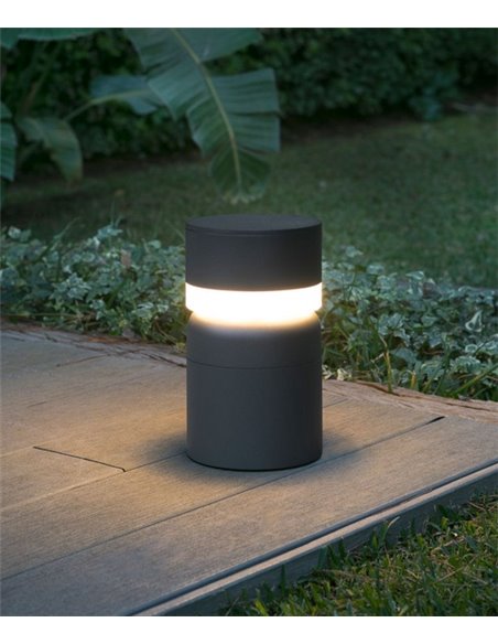 Lámpara baliza LED gris oscuro – Sete – Faro