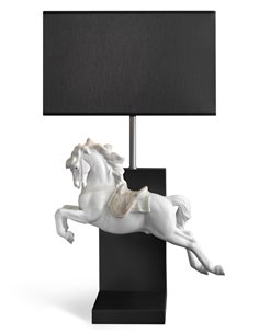Lámpara de mesa de porcelana – Caballo Pirouette – Lladró 2