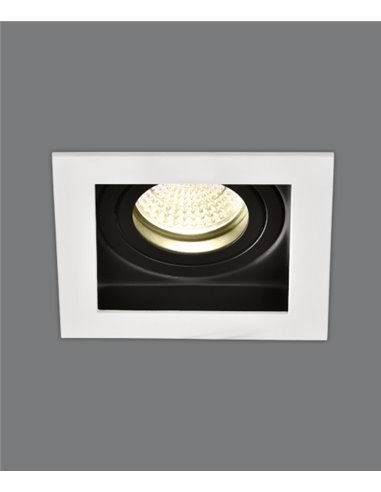 Empotrable de techo de metal blanco 2luces - San - ACB Iluminación