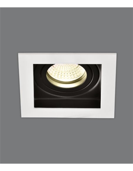 Empotrable de techo de metal blanco 2luces - San - ACB Iluminación