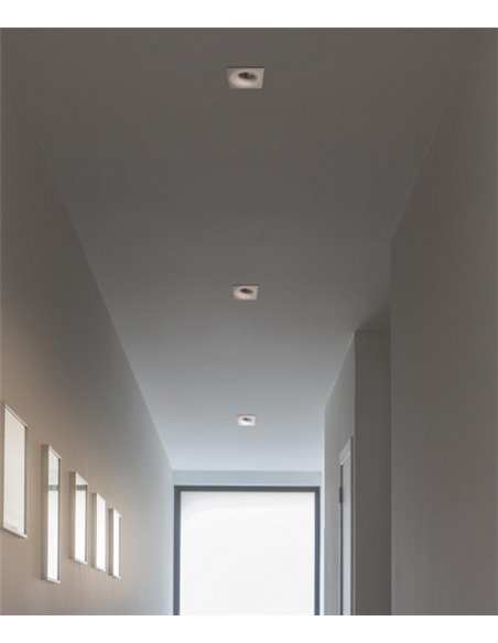 Empotrable de techo en aluminio blanco 1 luz - Waka - ACB Iluminación