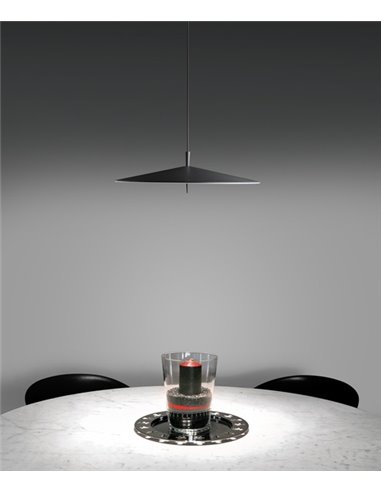 Lámpara colgante de acero LED en 2 acabados regulable 2700K – Pla – Milan