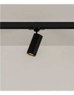 Foco de techo de carril LED Ø 5.5 cm en 2 acabados y fuentes de luz orientable y regulable 2700K – Haul – Milan