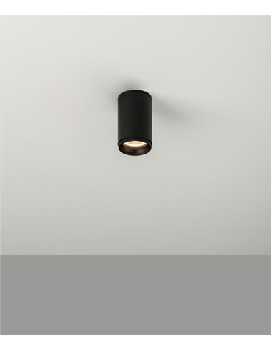 Foco de techo LED Ø 5,5 cm de acero en 2 acabados y 2 fuentes de luz regulable 2700K – Haul – Milan