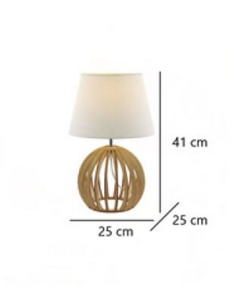 Lámpara de mesa de madera Sereno – AJP