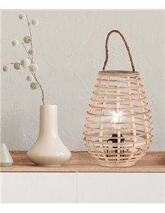 Picardo table lamp - AJP - Wooden table lamp with handle