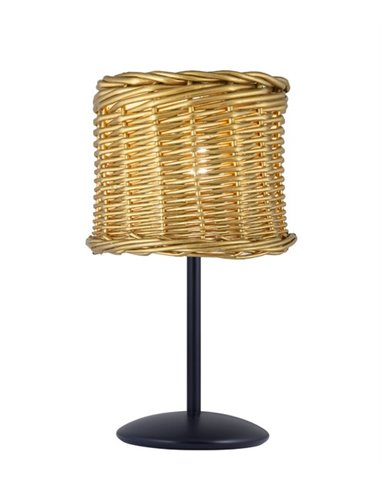 Lámpara de mesa de mimbre Georgina – AJP