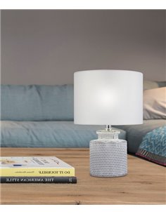 Hilton table lamp - AJP - Grey ceramic lamp