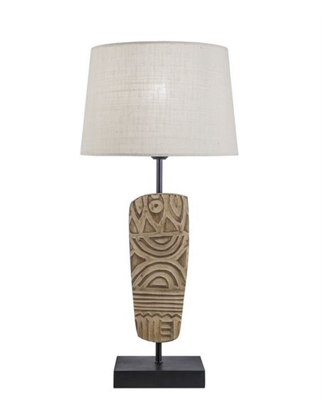 Lámpara de mesa de madera Tribale – AJP