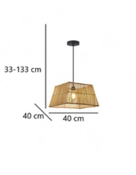 Lámpara de techo colgante de cuerda Cabanas – AJP