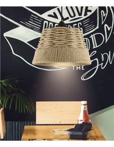 Sebu pendant light - AJP - Boho chic rope lamp