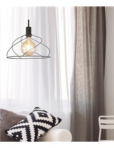 Farrel pendant light - AJP - Decorative black cage light