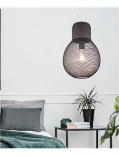 Austin pendant light - AJP - Brown cage light