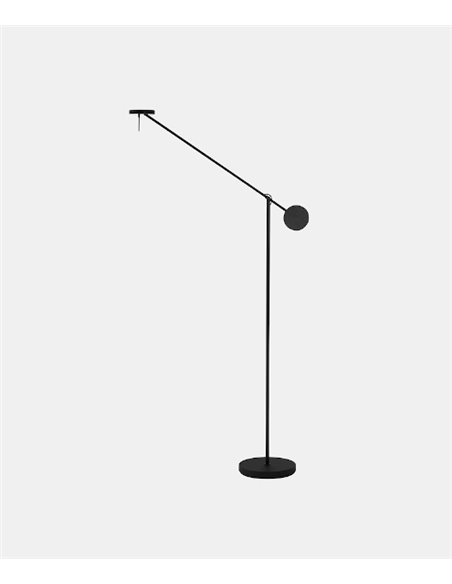 Lámpara de pie Invisible – Leds C4 – Lámpara negra regulable y táctil 2700K/3000K