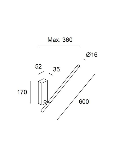 Aplique de pared Tubs – Leds C4