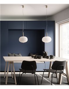 Ilargi pendant light - LedsC4 - Dimmable LED, glass shade