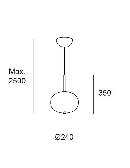 Lámpara colgante Ilargi Ø395 – Leds C4