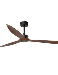 Just Fan SMART matt black/wood ceiling fan – Faro – DC motor, 178 cm, Remote control+ Alexa/Google/Siri 2