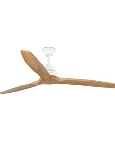 Alo white ceiling fan – Faro – Wooden blades, Remote control, 152 cm 2