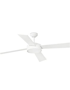 Hydra white ceiling fan wiht LED light – Faro – DC motor, Remote control with timer, 6 speeds 2