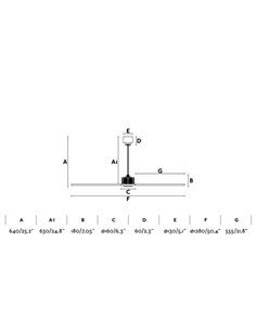 Just Fan ceiling fan with/without light - Faro - Remote control, 6 speeds