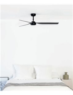 Punt SMART ceiling fan with/without light – Faro – Remote control with timer + Alexa/Google/Siri, DC motor, 6 speeds