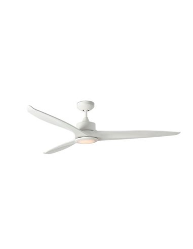 Tonic white fan with LED light - Faro...