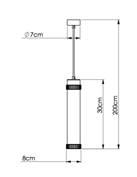 Lámpara colgante Pipes