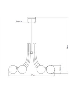 Colgante de techo Patty 6 2