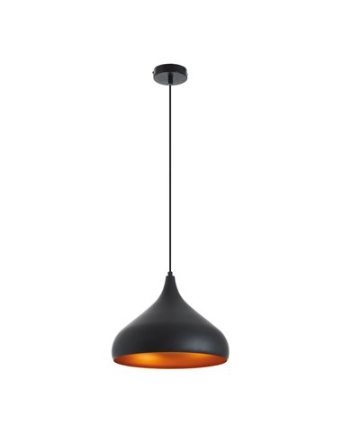 Lámpara colgante Kam - Novolux Lighting - Exo - Acabado negro mate 31 cm
