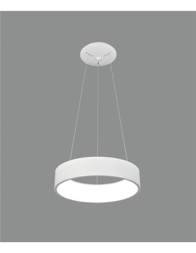 Lámpara colgante circular LED de metal y acrílico 3200K – Dilga – ACB Iluminación