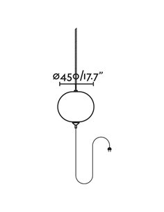 Saigon outdoor portable light and pendant light - Faro - Dark grey+white, E27 2