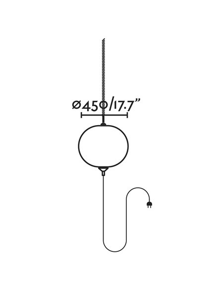 Saigon outdoor portable light and pendant light - Faro - Dark grey+white, E27