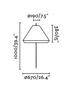 Saigon outdoor stake light - Faro - Lampshade textilene white, 1m 2