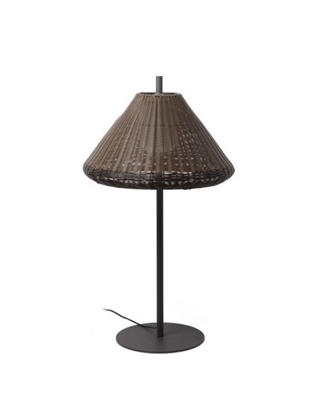 Saigon outdoor floor lamp - Faro - Synthetic wicker, 100-200 cm