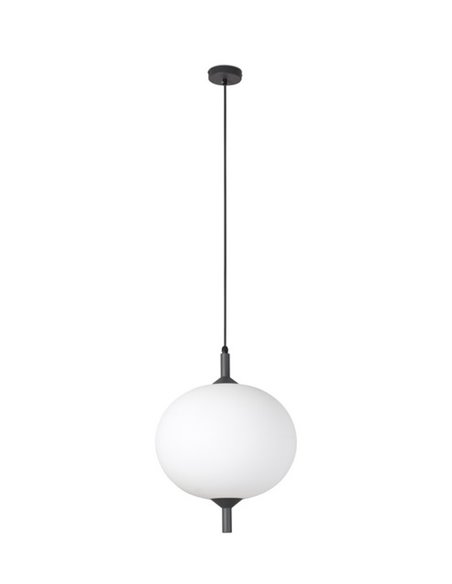 Saigon outdoor pendant light - Faro - Opaque white R45 shade