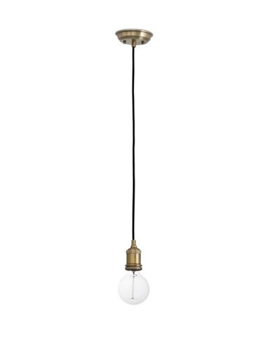 Art pendant light - Faro - Vintage golden/black lamp