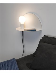 Nit wall light - Faro - Left, White/Black