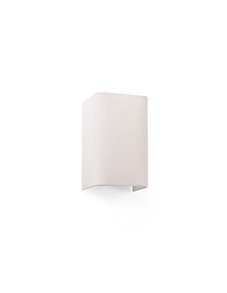Cotton wall light - Faro - Textile lampshade, 12+20+37 cm