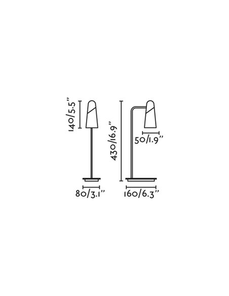 Lao table lamp - Faro - Study light, LED 3000K