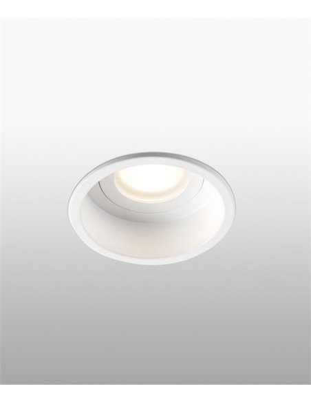 Hyde recessed downlight - Faro - Bathroom light, IP44 GU10, Ø 8,9 cm