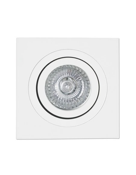 Downlight Radon ceiling spotlight - Faro - Square lamp GU10, 9.2 cm