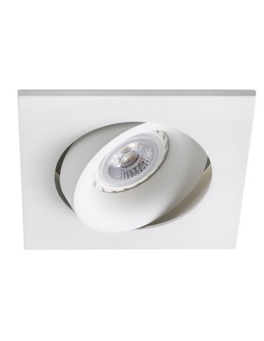 Argon square ceiling spotlight - Faro - Downlight GU10, 11.5 cm
