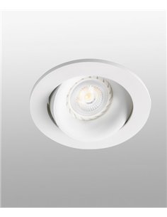Argon round ceiling downlight - Faro - Recessed light GU10, Ø 11.4 cm