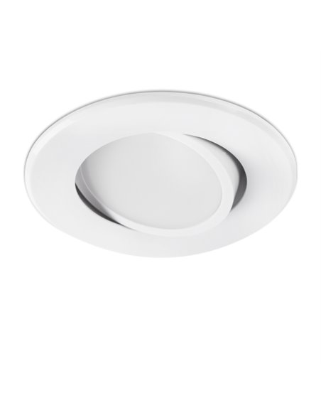 Koi recessed ceiling spotlight - Faro - Downlight white, LED 3000K, Ø 9 cm