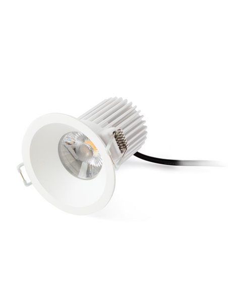 Wabi recessed downlight - Faro - White LED downlight, Ø 7.5 cm