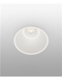 Outdoor recessed downlight Fresh - Faro - Downlight white, IP65, Ø 8.9 cm