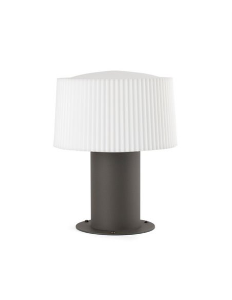 Muffin outdoor wall light - Faro - Beacon light dark grey, IP44, 25.9 cm