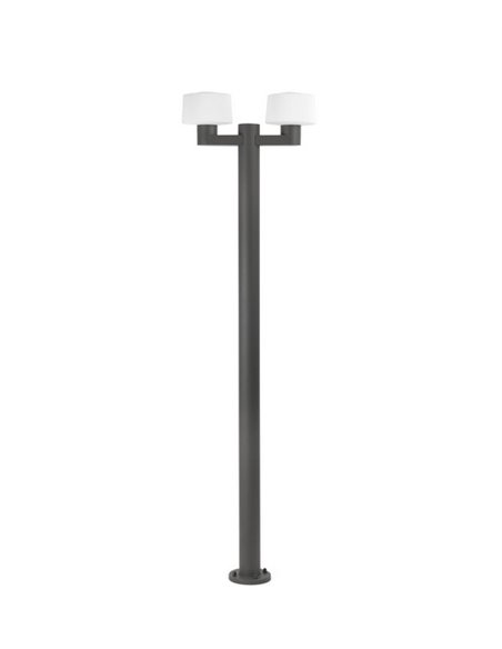 Muffin outdoor street light - Faro - Aluminium dark grey, 211.5 cm