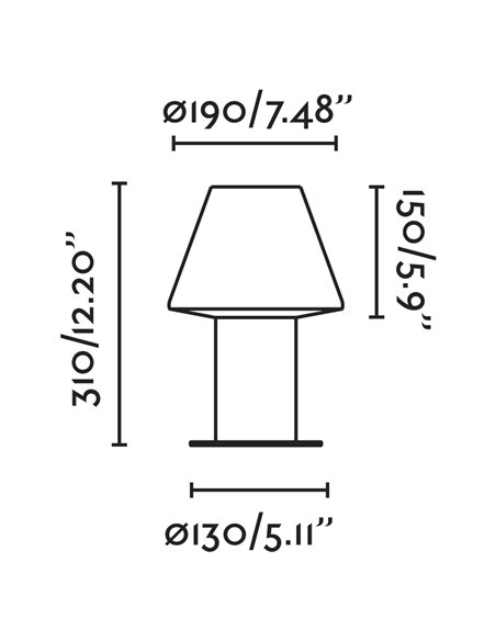Mistu outdoor beacon light - Faro - Dark grey, 31 cm